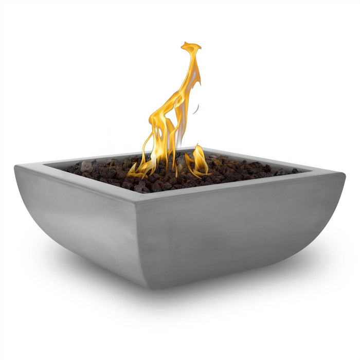 The Outdoor Plus 36" Avalon Fire Bowl - GFRC Concrete Fire Bowl Natural Gray / Match Lit / Natural Gas