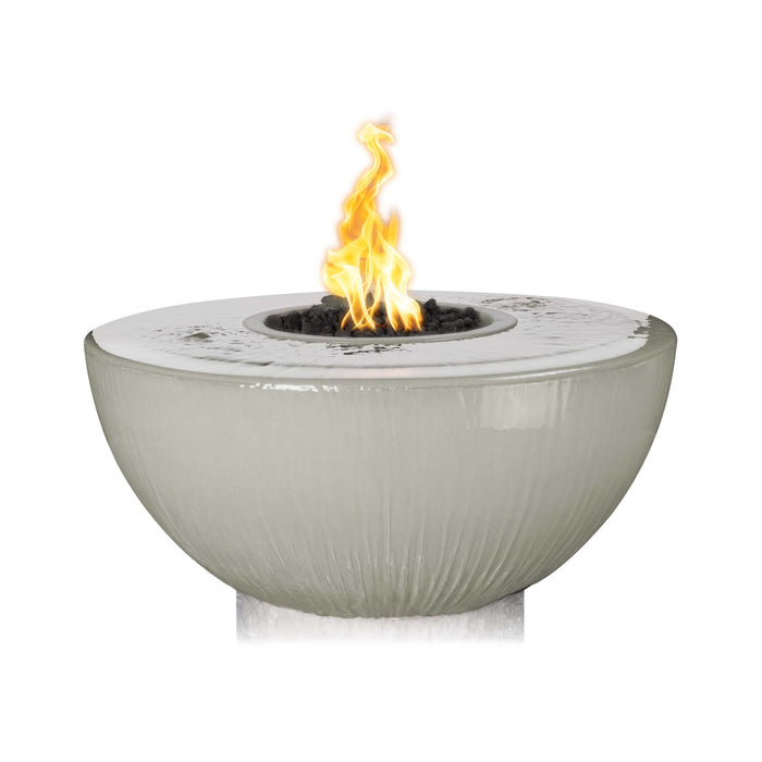 The Outdoor Plus 38" Sedona Fire & Water Bowl - 360° Spill Fire & Water Bowl Ash / Match Lit / Natural Gas