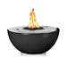 The Outdoor Plus 38" Sedona Fire & Water Bowl - 360° Spill Fire & Water Bowl Black / Match Lit / Natural Gas