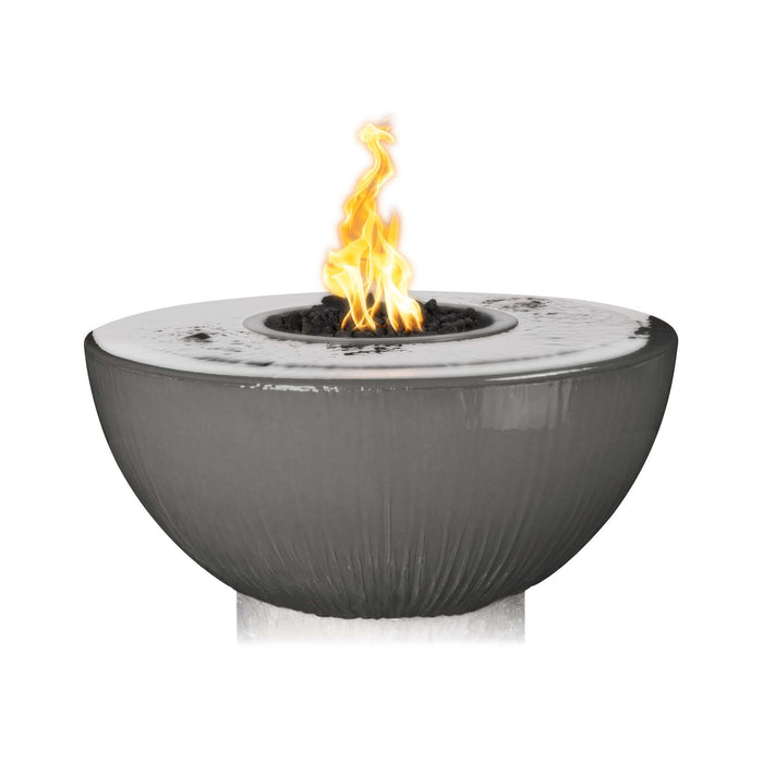 The Outdoor Plus 38" Sedona Fire & Water Bowl - 360° Spill Fire & Water Bowl Natural Gray / Match Lit / Natural Gas