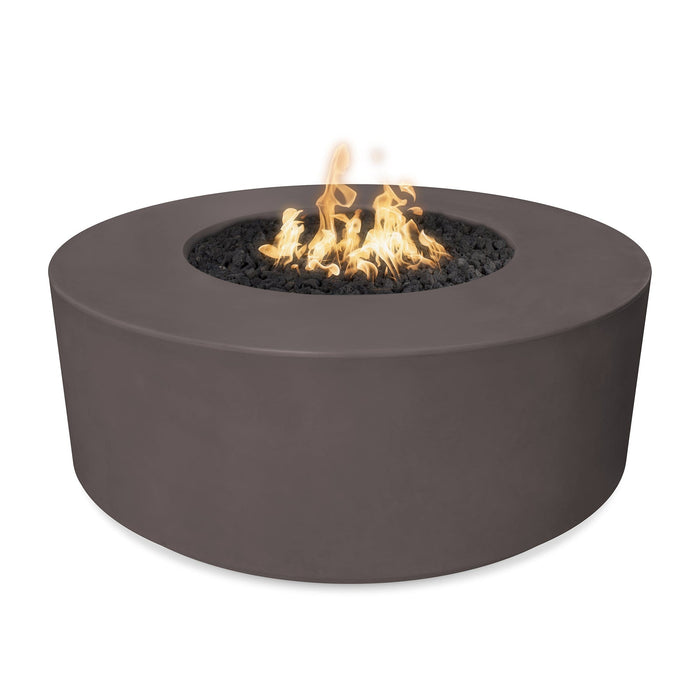 The Outdoor Plus 46" Florence GFRC Fire Pit - 20" Tall Fire Pits Chestnut / Match Lit