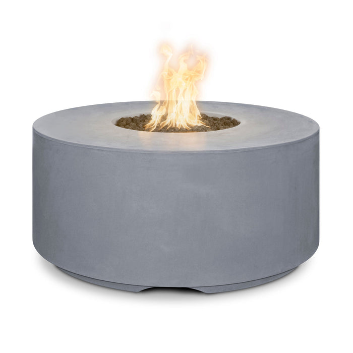 The Outdoor Plus 46" Florence GFRC Fire Pit - 20" Tall Fire Pits Gray / Match Lit