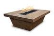 The Outdoor Plus 48" Carson Fire Pit - 24" Tall Fire Table Oak / 48" / Match Lit