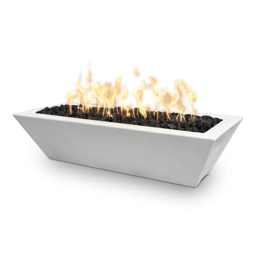 The Outdoor Plus 48" X 20" Maya Fire Bowl - Linear GFRC Fire Bowl