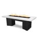 The Outdoor Plus Alameda Fire Table - Black & White Collection Fire Table 48" / Match Lit / Natural Gas