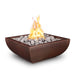 The Outdoor Plus Avalon Fire Bowl - Hammered Copper Fire Bowl 24" / Match Lit / Natural Gas