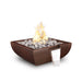 The Outdoor Plus Avalon Fire & Water Bowl - Hammered Copper Fire & Water Bowl 24" / Match Lit / Natural Gas