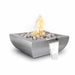 The Outdoor Plus Avalon Fire & Water Bowl - Stainless Steel Fire & Water Bowl 24" / Match Lit / Natural Gas