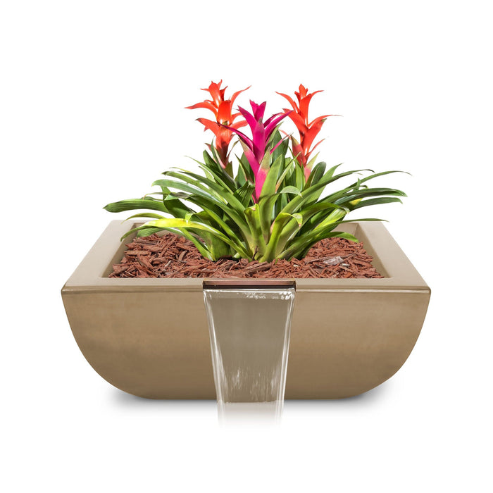 The Outdoor Plus Avalon Planter & Water Bowl Planter & Water Bowl Brown / 24"