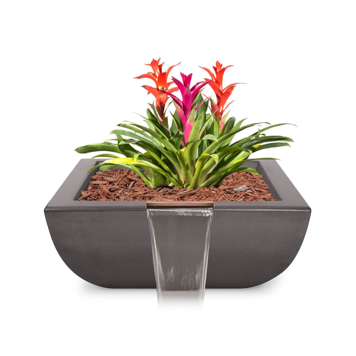 The Outdoor Plus Avalon Planter & Water Bowl Planter & Water Bowl Chestnut / 24"