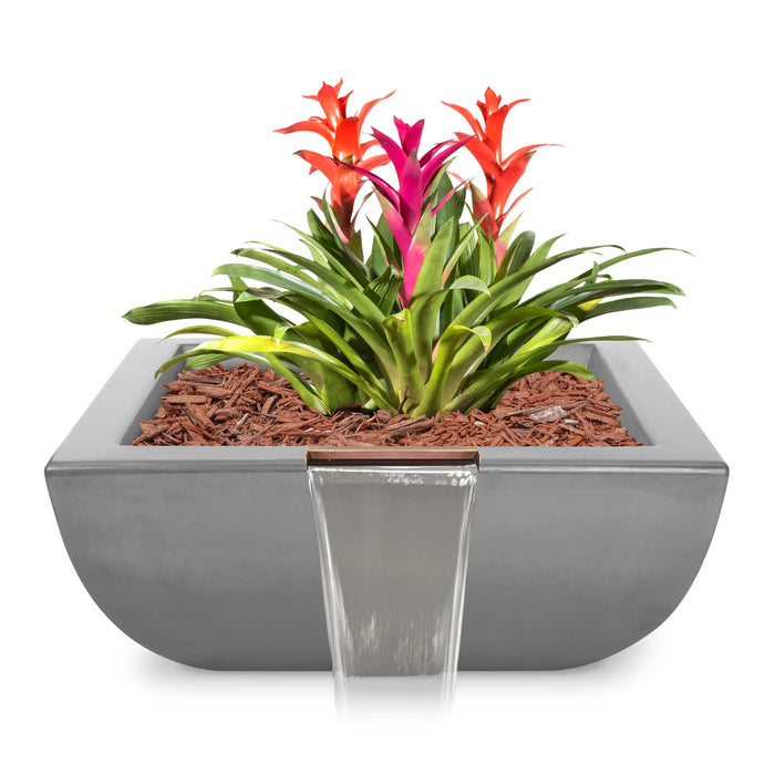 The Outdoor Plus Avalon Planter & Water Bowl Planter & Water Bowl Natural Gray / 24"