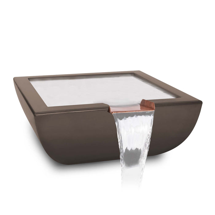 The Outdoor Plus Avalon Water Bowl - GFRC Concrete Water Bowl Chocolate / 24"