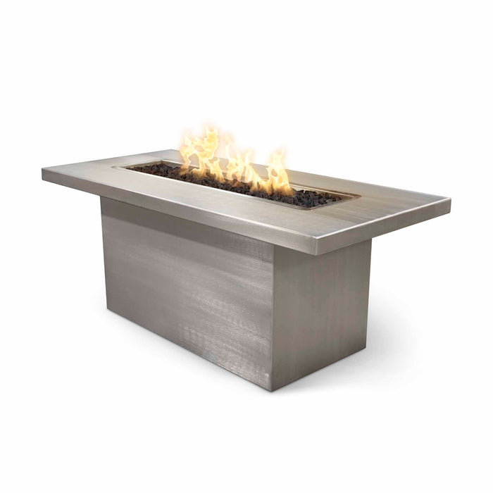 The Outdoor Plus Bella Linear Fire Table - Corten Steel Fire Table