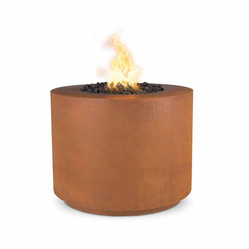 The Outdoor Plus Beverly Fire Pit - Corten Steel Fire Pits 30" / Match Lit / Natural Gas