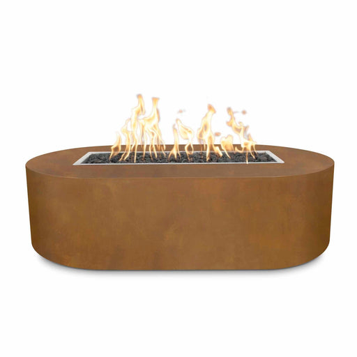 The Outdoor Plus Bispo Fire Pit - Corten Steel Fire Pits 48" / Match Lit / Natural Gas