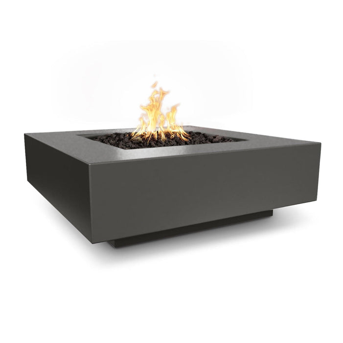 The Outdoor Plus Cabo Concrete Square Fire Pit Fire Pits Black / 36" / Match Lit