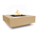 The Outdoor Plus Cabo Concrete Square Fire Pit Fire Pits Brown / 36" / Match Lit