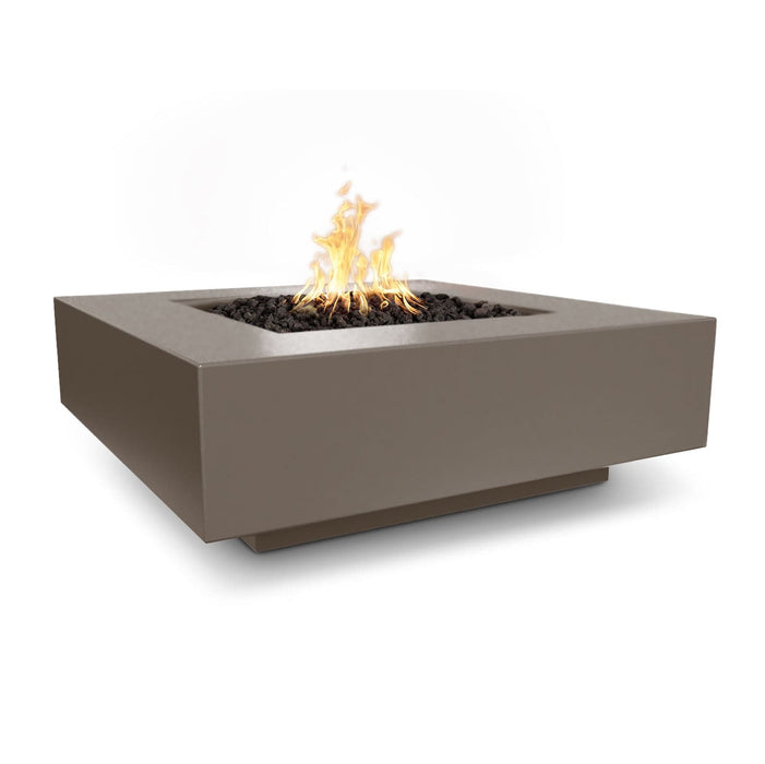 The Outdoor Plus Cabo Concrete Square Fire Pit Fire Pits Chocolate / 36" / Match Lit