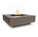 The Outdoor Plus Cabo Concrete Square Fire Pit Fire Pits Chocolate / 36" / Match Lit