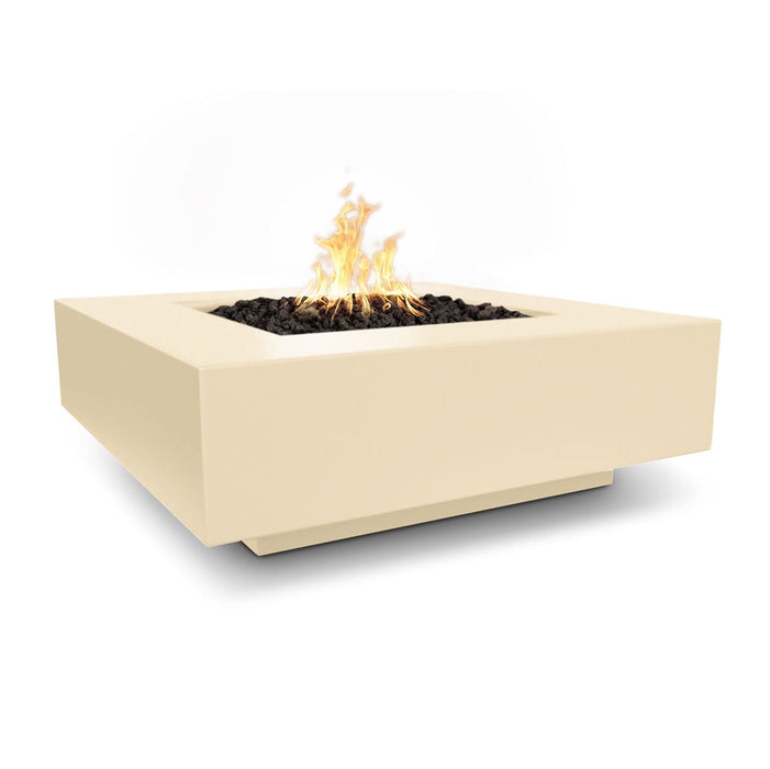 The Outdoor Plus Cabo Concrete Square Fire Pit Fire Pits Vanilla / 36" / Match Lit