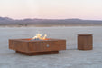 The Outdoor Plus Cabo Square Fire Pit - Corten Steel Fire Pits 36" / Match Lit / Natural Gas