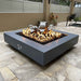 The Outdoor Plus Cabo Square Powder Coat Steel Fire Pit Fire Pits