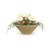 The Outdoor Plus Cazo Bowl™- GFRC Concrete Planter Bowl Brown / 24"