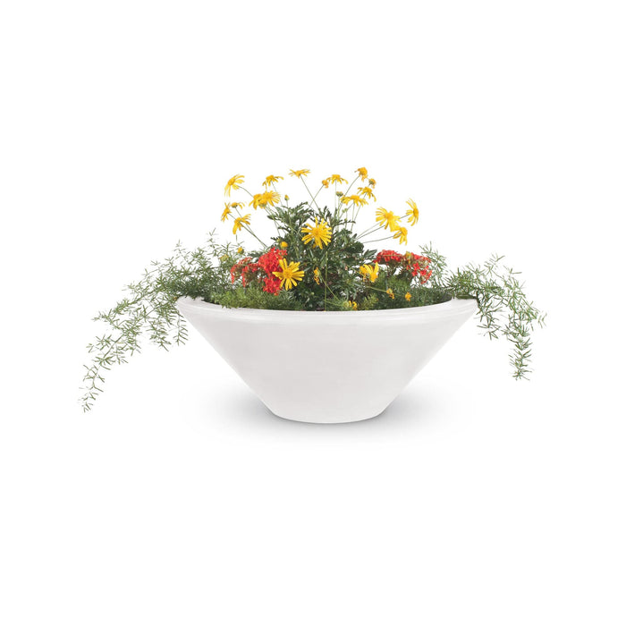 The Outdoor Plus Cazo Bowl™- GFRC Concrete Planter Bowl White / 24"