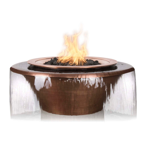 The Outdoor Plus Cazo Fire & Water Bowl Copper 360° Spill Fire & Water Bowl 30" / Match Lit / Natural Gas