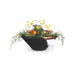 The Outdoor Plus Cazo Planter & Water Bowl - GFRC Concrete Planter & Water Bowl Black / 24"