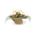 The Outdoor Plus Cazo Planter & Water Bowl - GFRC Concrete Planter & Water Bowl Brown / 24"