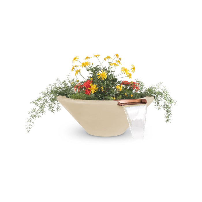 The Outdoor Plus Cazo Planter & Water Bowl - GFRC Concrete Planter & Water Bowl Vanilla / 24"