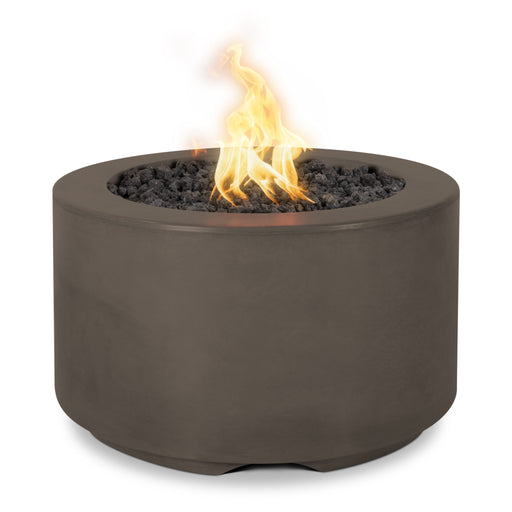 The Outdoor Plus Florence GFRC Fire Pit - 12" Tall Fire Pits Chocolate / Match Lit