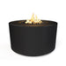 The Outdoor Plus Florence GFRC Fire Pit - 24" Tall Fire Pits Black / Match Lit