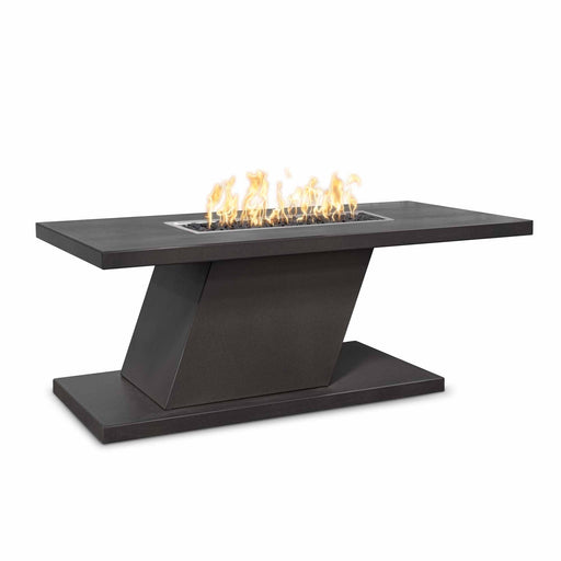 The Outdoor Plus Imperial Powder Coated Fire Pit Fire Table Black / 60" x 15" / Match Lit