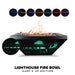 The Outdoor Plus Lighthouse Collection Fire Bowls Fire Bowl Black / 24" (Surf's Up) / Match Lit