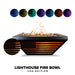 The Outdoor Plus Lighthouse Collection Fire Bowls Fire Bowl Black / 24" (USA) / Match Lit