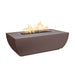 The Outdoor Plus Linear Avalon Powder Coated - Fire Pit - 15" Tall Fire Pits Java / Match Lit