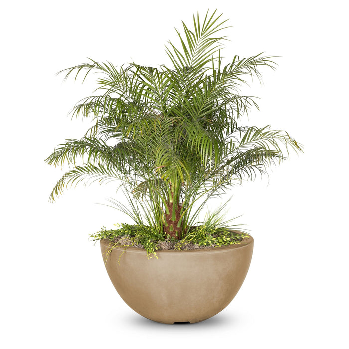 The Outdoor Plus Luna GFRC Planter Bowl Planter Bowl Brown / 30"