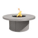 The Outdoor Plus Mabel Powder Coated Fire Pit Fire Table Pewter / 36" / Match Lit