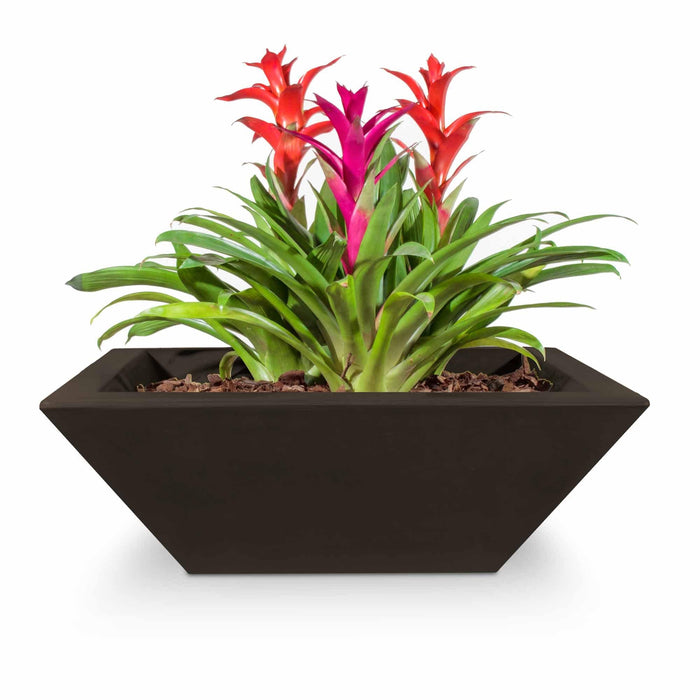 The Outdoor Plus Maya Bowl- GFRC Concrete Planter Bowl Chocolate / 24"