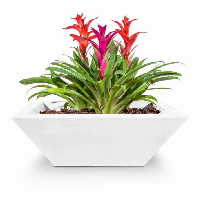 The Outdoor Plus Maya Bowl- GFRC Concrete Planter Bowl White / 24"