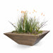 The Outdoor Plus Maya Bowl- Wood Grain GFRC Concrete Planter Bowl Oak / 24"