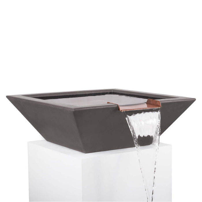 The Outdoor Plus Maya Water Bowl - GFRC Concrete Water Bowl Chestnut / 24"