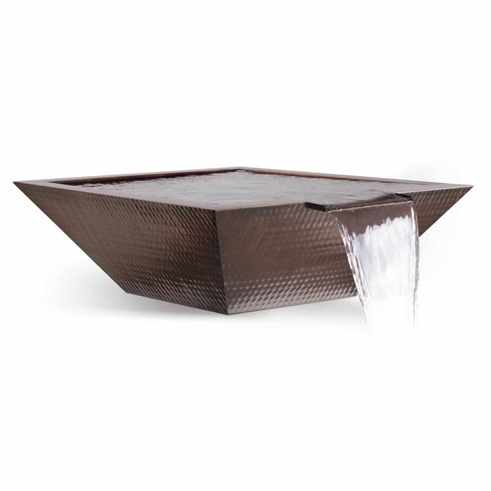 The Outdoor Plus Maya Water Bowl - Hammered Patina Copper Water Bowl 24"