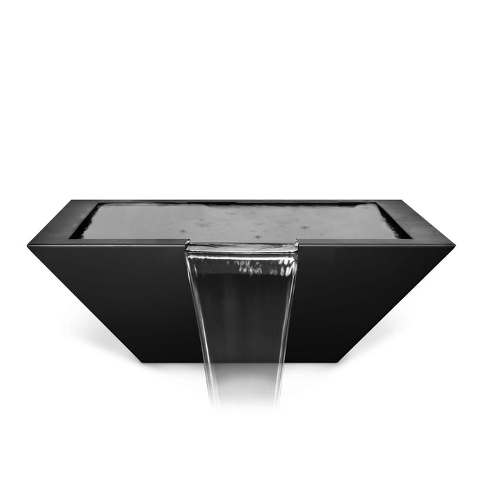 The Outdoor Plus Maya Water Bowl - Metal Powder Coated Water Bowl Black / 24"