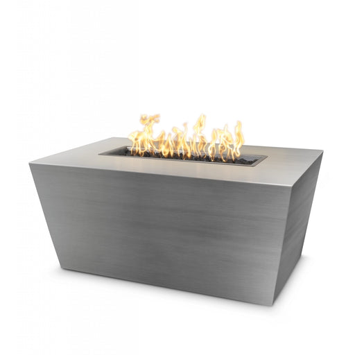 The Outdoor Plus Mesa Fire Pit - Stainless Steel Fire Pits 48" / Match Lit / Natural Gas