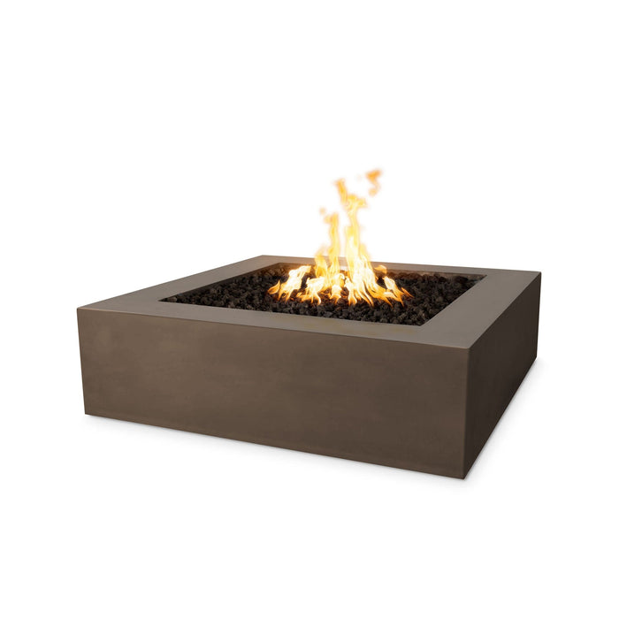 The Outdoor Plus Quad Concrete Fire Pit Fire Pits Chocolate / 36" / Match Lit