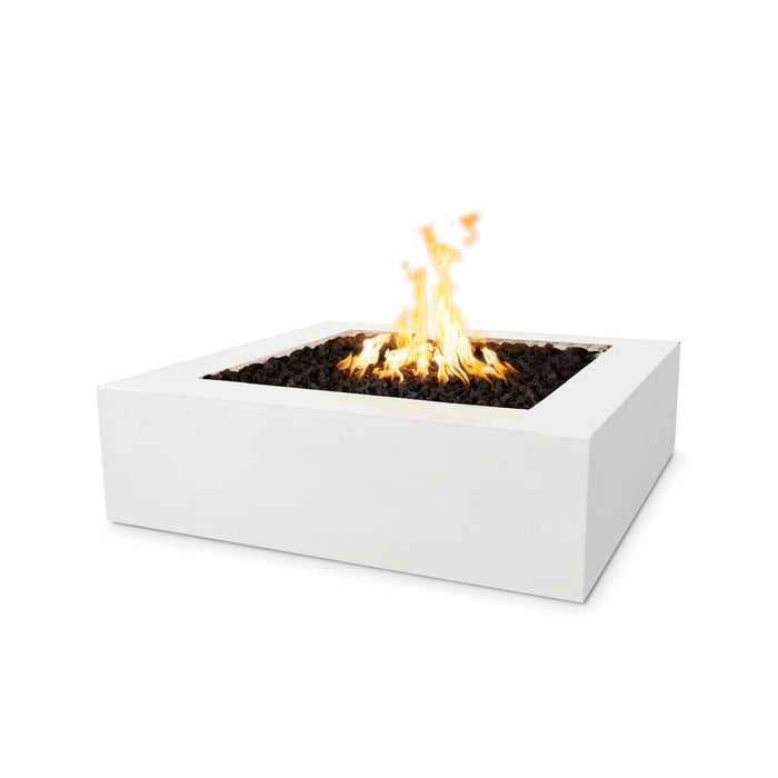 The Outdoor Plus Quad Concrete Fire Pit Fire Pits White / 36" / Match Lit