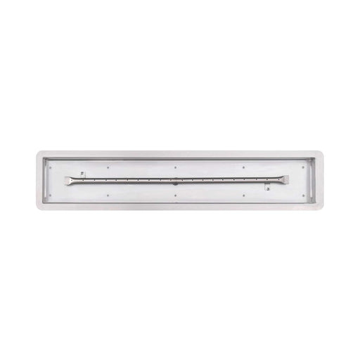 The Outdoor Plus Rectangular Drop In Pan & Ss Linear Burner Pan & Burner Kit 6"x24" / Match Lit / None